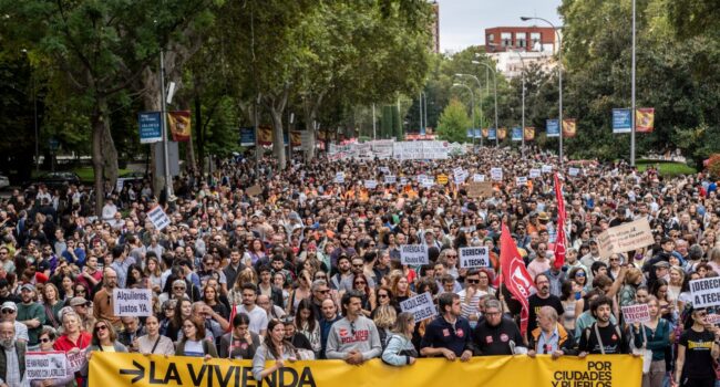 «¡Se ha acabado! Manifestación el 23 de noviembre para dejar claro que si no bajan los precios, vamos hacia la huelga de alquileres»