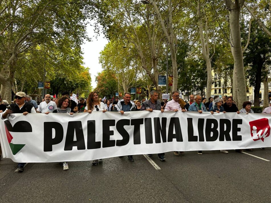 IU reclama que se impida a “Israel que siga atacando a Palestina y a los países de su entorno sin que se tomen medias”