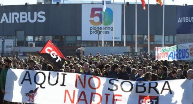 CGT rechaza el preacuerdo en AIRBUS y llama a la movilización por unas mejoras laborales reales y efectivas de sus plantillas