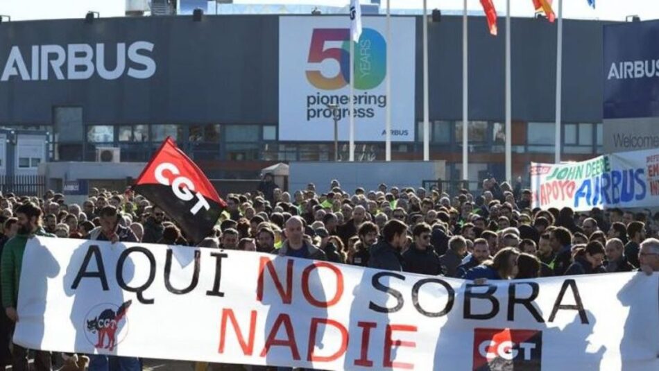 CGT rechaza el preacuerdo en AIRBUS y llama a la movilización por unas mejoras laborales reales y efectivas de sus plantillas