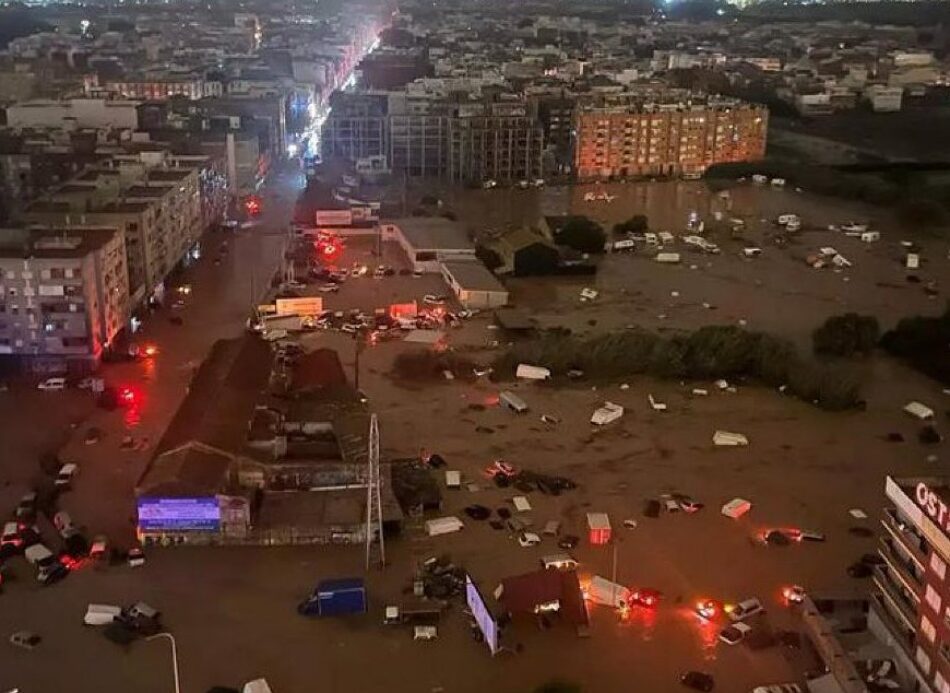 Mostramos nuestra solidaridad con las víctimas del temporal y nos ponemos al servicio de Protección Civil