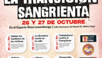 Jornadas sobre la Transición Sangrienta · 26 y 27 de octubre en Madrid