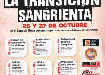 Jornadas sobre la Transición Sangrienta · 26 y 27 de octubre en Madrid