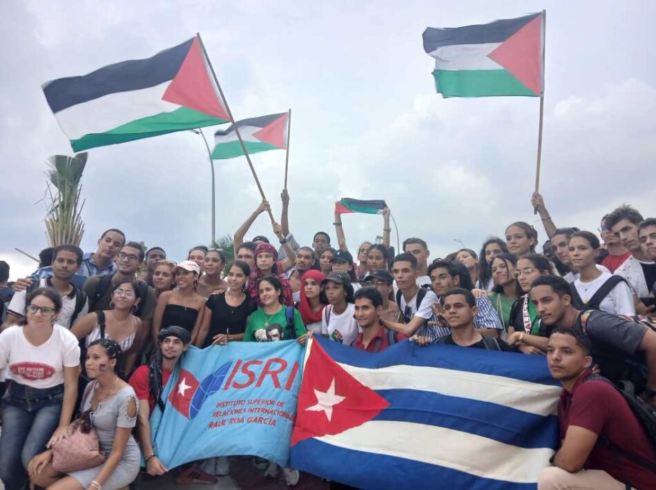 Cuba marcha por la paz en solidaridad con Palestina 