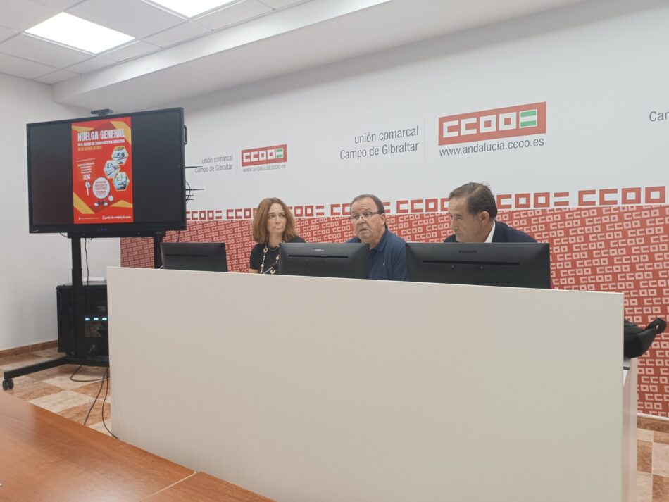 CCOO hace un llamamiento a la huelga en el transporte y califica de inaplazables las demandas