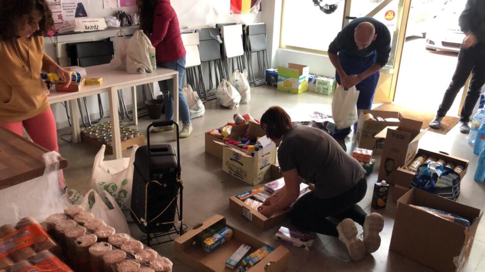 El PCE en Madrid habilita 20 locales como puntos de recogida de donaciones para los damnificados por la DANA