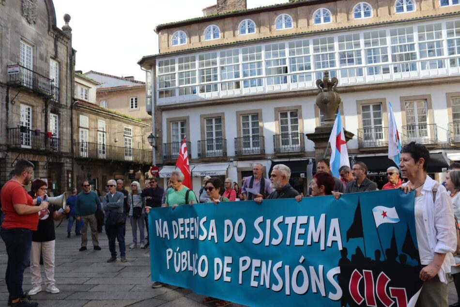 Pensionistas e xubiladas da CIG mobilízanse nas sete cidades galegas para exixir que a contía mínima das pensións sexa igual ao SMI