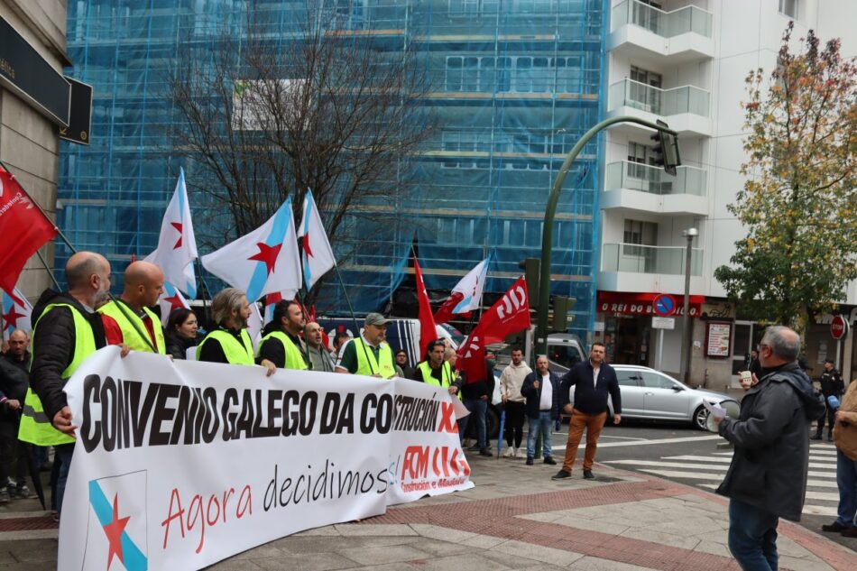 A CIG Construción e Madeira exixe á patronal galega do sector negociar os “convenios aquí e non en Madrid”