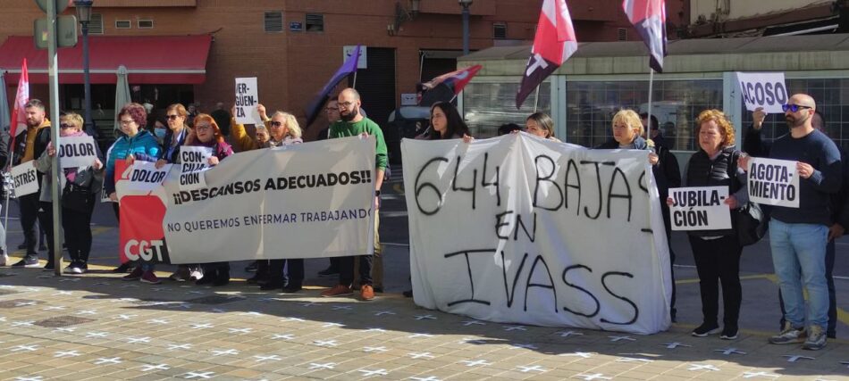 El sindicato CGT anuncia concentraciones todos los martes hasta el 17 de diciembre a las puertas de la IVASS