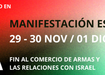 Manifestación Estatal por Palestina: 29-30 de noviembre y 1 de diciembre. Todas las convocatorias