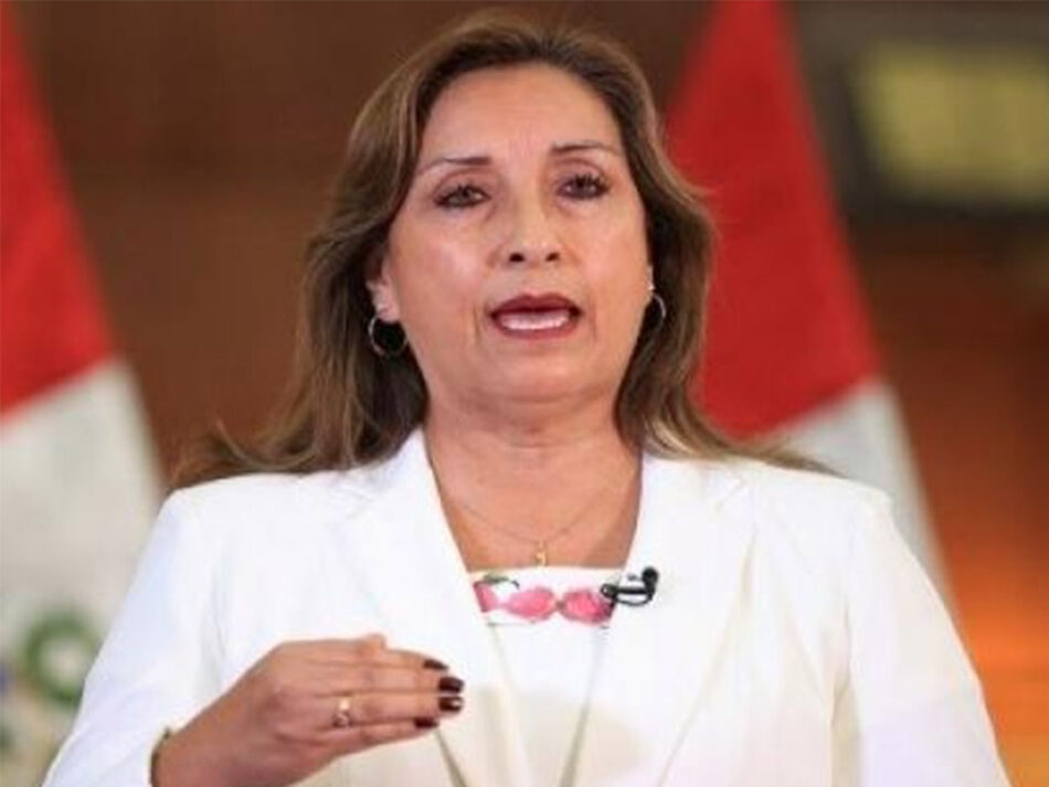 Presidenta de Perú cae a tres por ciento de aprobación ciudadana