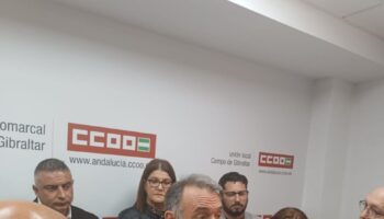 Santiago anima desde Algeciras a la justicia española a “hacer acopio de pruebas y cumplir con su obligación” ante la Corte Internacional para demostrar el genocidio de Israel en Gaza