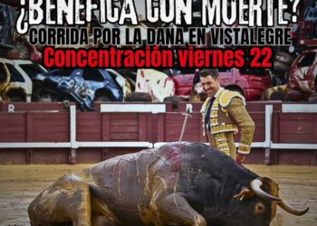 PACMA condena el uso de la tauromaquia en un evento benéfico por la DANA y llama a la movilización ciudadana en Madrid