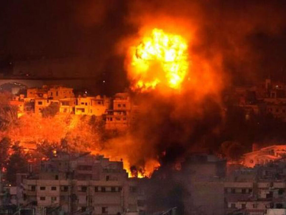 Israel vuelve a bombardear la capital del Líbano