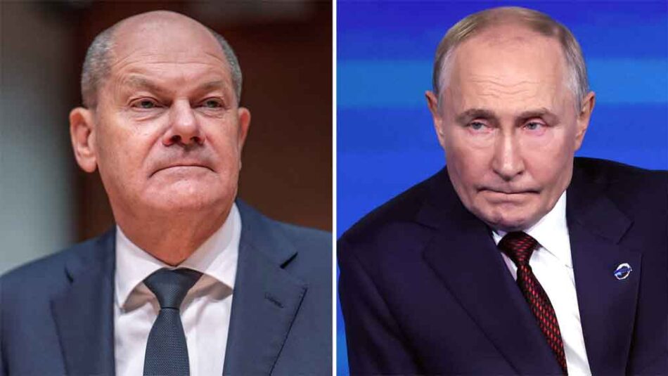 Putin y Scholz mantienen por primera vez un diálogo bilateral desde 2022 centrado en la Guerra de Ucrania