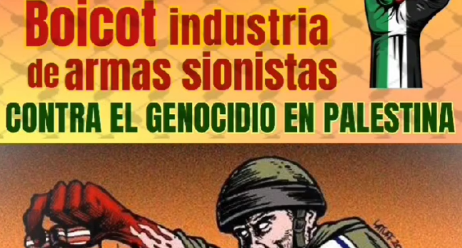 Movilizaciones estatales por el boicot de armas sionistas, contra el genocidio en Palestina