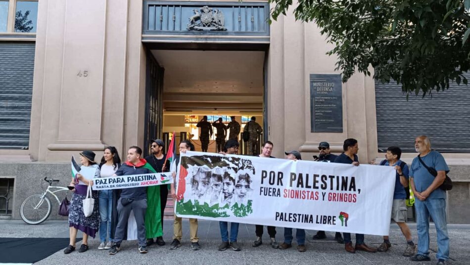 Protestan en Valparaíso y Santiago (Chile) contra Exponaval belicista y por solidaridad con el pueblo de Palestina