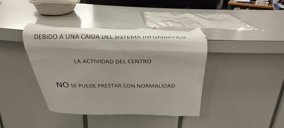 CCOO Madrid pide explicaciones y soluciones inmediatas a la Gerencia de Atención Primaria por el caos informático en los centros de salud