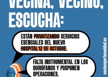 Tres importantes citas contra los recortes en la Sanidad Pública en Madrid; 12, 14 y 16 de diciembre