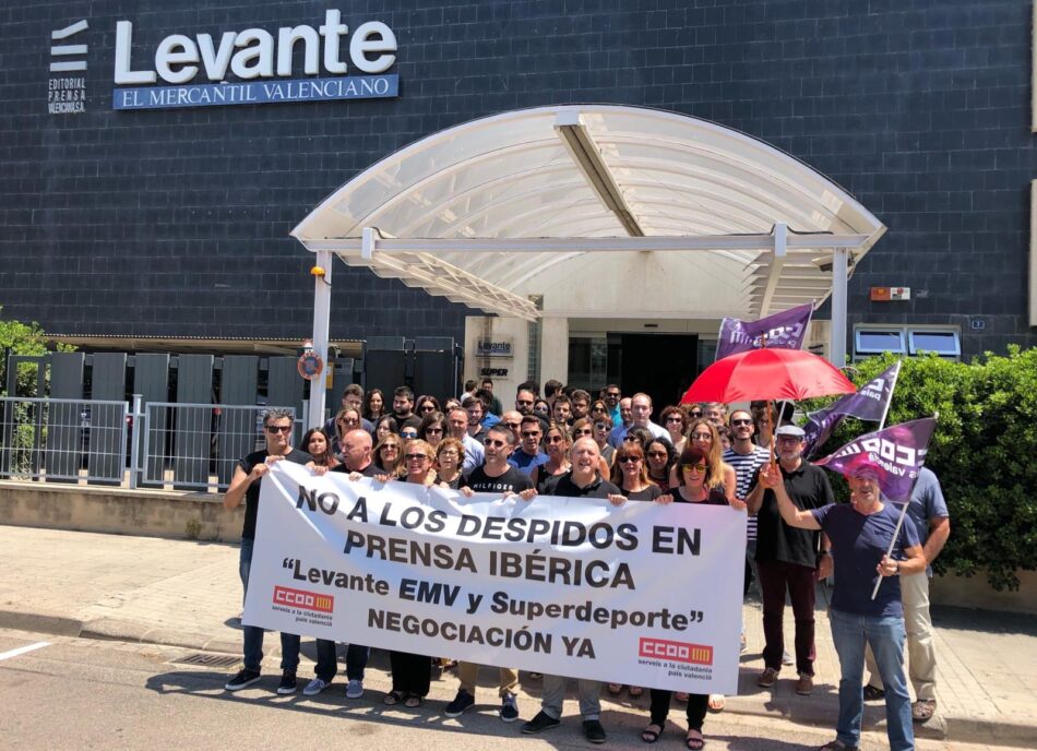 El diario ‘Levante-EMV’ ira a la huelga en enero ante los continuados despidos