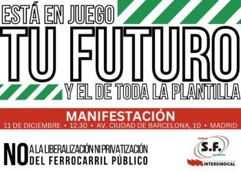 «La licitación de las Cercanías y la Media Distancia puede ser la estocada definitiva al grupo RENFE»: Convocan movilización el 11-D