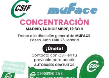 CSIF denuncia ante el Defensor del Pueblo y al Congreso centenares de quejas por retrasos, anulaciones y suspensiones de citas médicas en Muface, y convoca concentración el 14 de diciembre