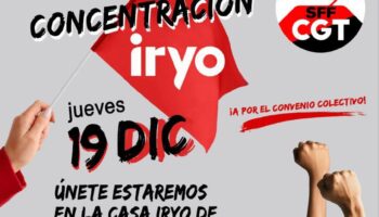 La plantilla de IRYO realiza protestas en Sevilla y Málaga, exigiendo un convenio colectivo