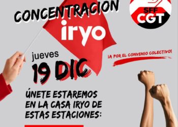 La plantilla de IRYO realiza protestas en Sevilla y Málaga, exigiendo un convenio colectivo