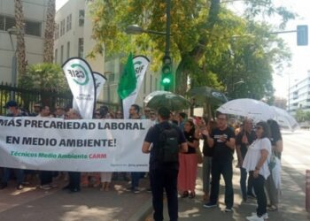 El colectivo de técnicos especialistas en medio ambiente de la Región de Murcia (CARM) se moviliza contra la precarización laboral