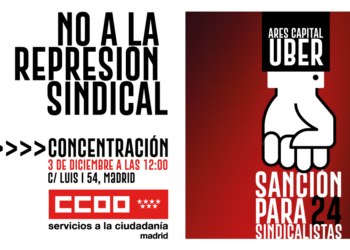 CCOO denuncia represión sindical en Ares Capital (UBER)