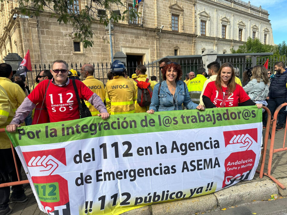 Concluyen las movilizaciones del 112 en Andalucía para reclamar su integración en Asema