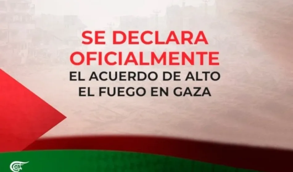 Anuncian alto el fuego en Gaza a partir del 19 de enero