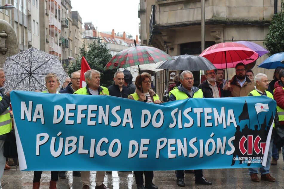 A CIG convoca protestas todos os martes mentres non se aprobe a suba das pensións