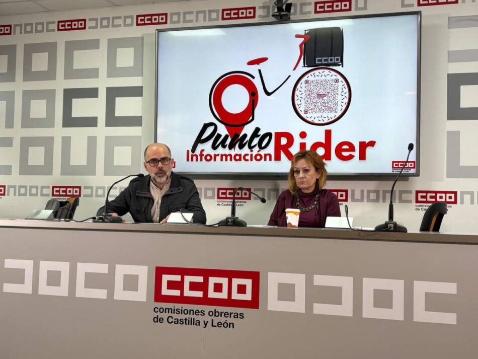 CCOO Castilla y León inicia una campaña para orientar a las más de 1.000 personas trabajadoras en Glovo en la Comunidad