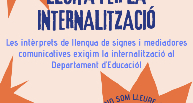 Vaga al servei d’interpretació de l’àmbit educatiu postobligatori per la internalització