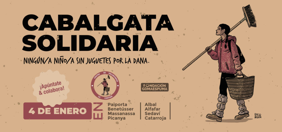 Un Centro de Voluntarios organiza con la Fundación Gomaespuma una cabalgata solidaria en 8 poblaciones afectadas por la DANA