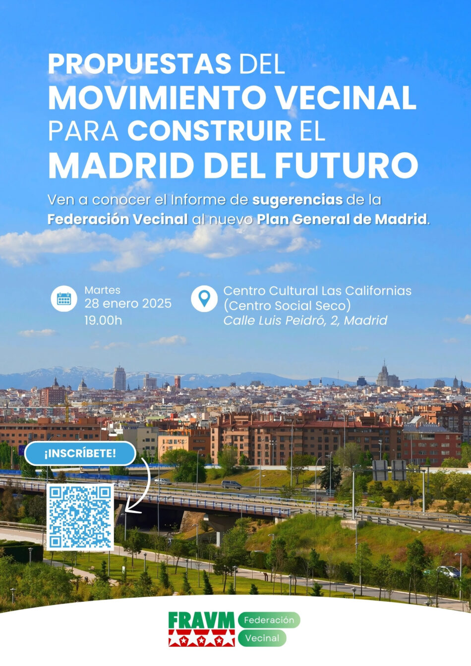 La FRAVM presenta sus propuestas para construir el Madrid del futuro