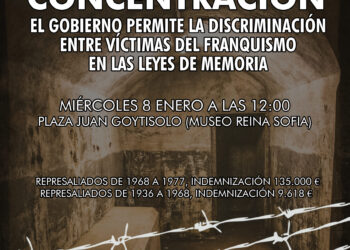 CGT convoca una concentración el próximo 8 de enero en Madrid contra la discriminación del Gobierno entre víctimas del franquismo en las leyes de memoria