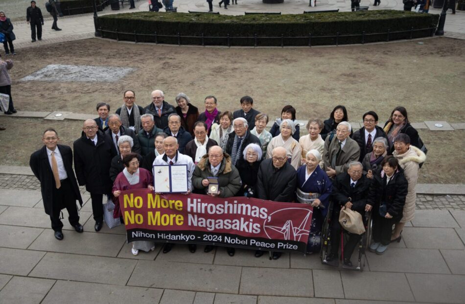 La organización Nihon Hidankyo, Premio Nobel de la Paz 2024, formada por supervivientes a los bombardeos de Hiroshima y Nagasaki, visita España para exigir la eliminación de las armas nucleares