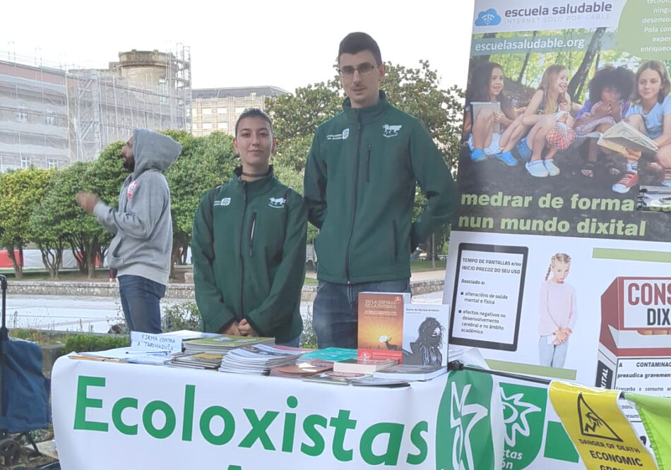 Ecoloxistas en Acción e Adolescencia Libre de Smartphones (ALS) apoian a manifestación en defensa dos servizos públicos