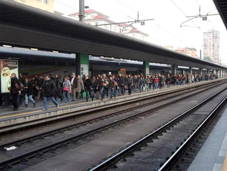 Huelga de los ferroviarios italianos en reivindicación de mejoras laborales