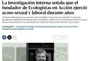 Ecologistas en Acción ante la filtración a ‘elDiario.es’ del informe preliminar de su Comisión contra el Acoso