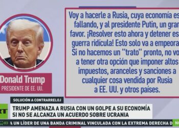 Trump amenaza a Rusia con un golpe a su economía si no se alcanza un acuerdo con Ucrania