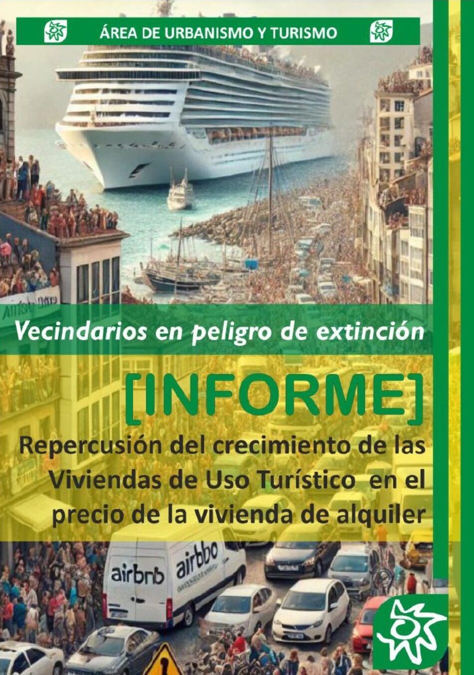 Un informe de Ecologistas en Acción alerta de que la proliferación de viviendas de uso turístico expulsa a familias residentes de los barrios más turísticos