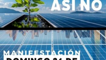 Cadena humana contra las macro-plantas fotovoltaicas en Madrid, Toledo, Cuenca y Guadalajara