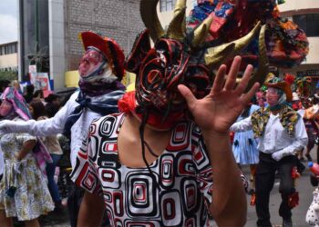 Diablada pillareña en Ecuador, máscaras y tradición