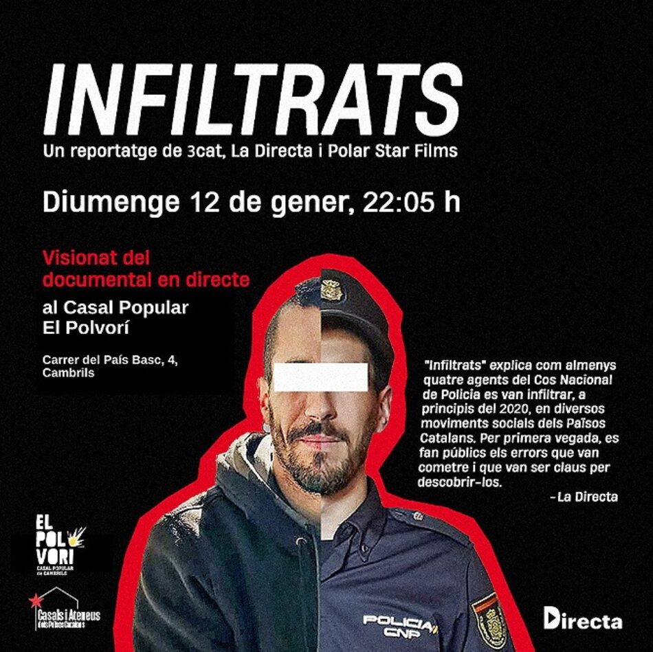 Comunicat d’ACCIÓ contra l’espionatge d’estat, en relació al documental realitzat per La Directa i emès avui, 12 de gener del 2025, a TV3