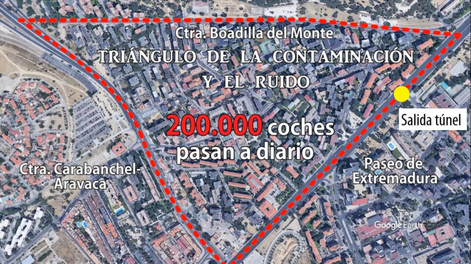 Las asociaciones vecinales de Campamento y Aluche exigen al Ayuntamiento de Madrid soluciones al grave problema de tráfico de estos barrios que el actual proyecto de soterramiento de la A5 no ofrece