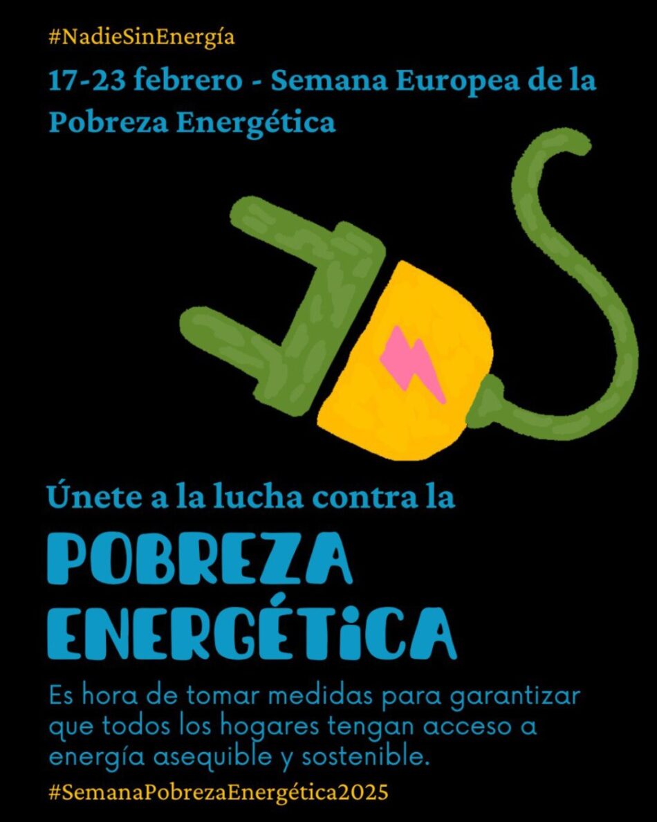 «La factura de la luz, un lujo no al alcance de todas. Un año más, y los datos de la pobreza energética no mejoran»