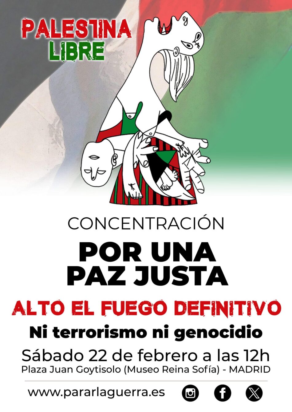 Más de 100 organizaciones convocan una jornada  estatal en defensa de la paz y del pueblo palestino